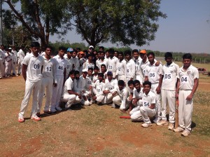 Mr. VVS Laxman along with players selected for 2nd round & training